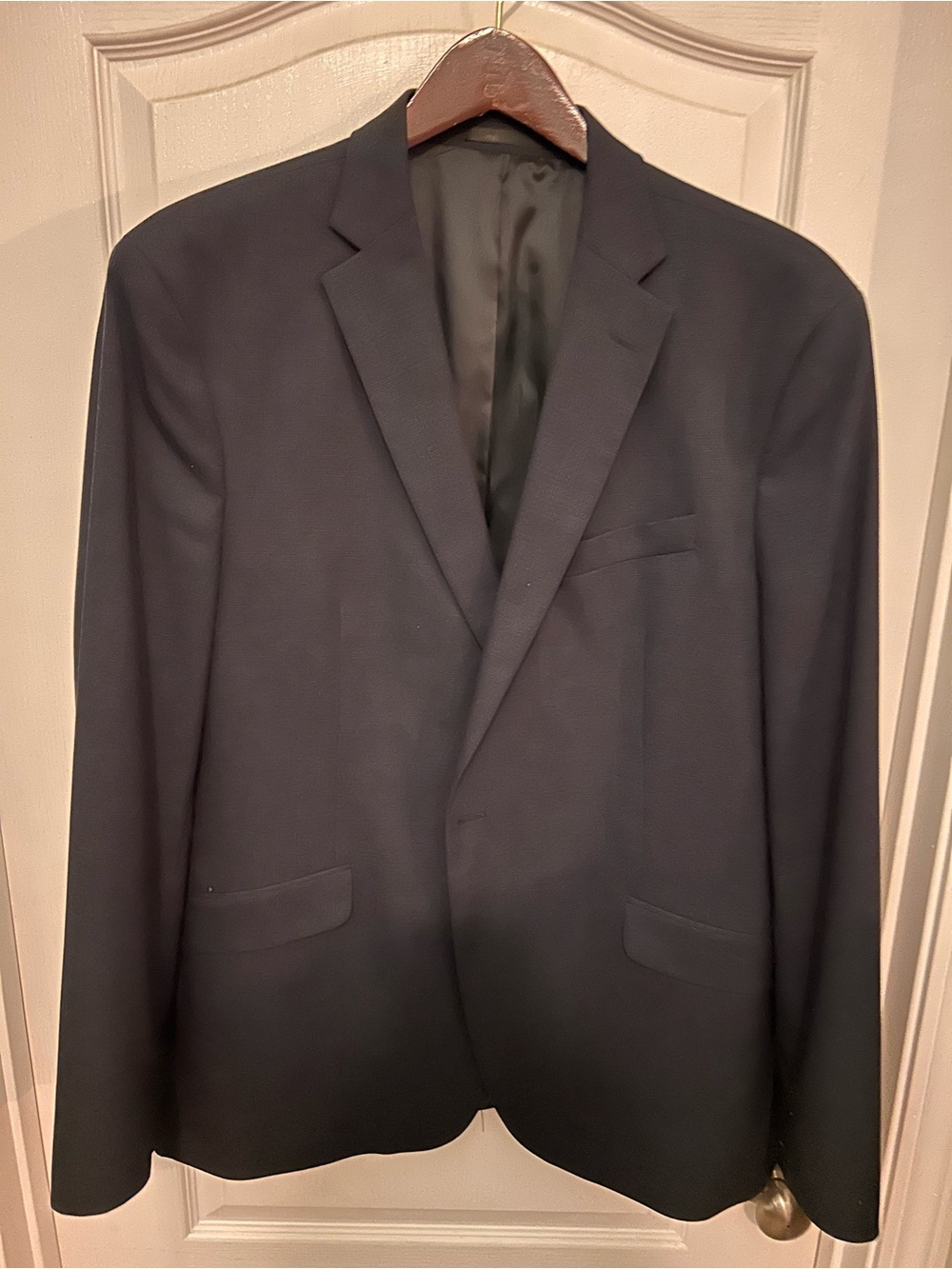 Kenneth Cole Reaction Dark Navy Blazer with Blue Trim